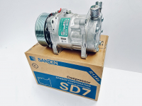 Компрессор SANDEN SD7H15, 12В, PV8/119 мм, вход/выход-вертикальный (O-Ring)
