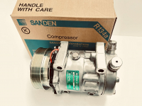 Компрессор SANDEN SD7H15, 12В, PV6/119 мм, вход/выход-вертикальный (O-Ring)