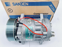 Компрессор SANDEN SD7H15, 12В, PV8/119 мм, вход/выход-горизонтальный (O-Ring)