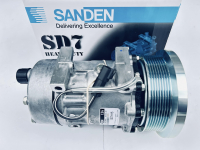 Компрессор SANDEN SD7H15, 12В, PV8/133 мм, вход/выход-горизонтальный (O-Ring)