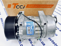Компресор TCCi QP7H15, 24В, PV10/120 мм, вхід/вихід-горизонтальний PAD