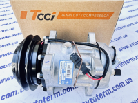 Компресор TCCI QP7H15, 12В, A1/138 мм, вхід/вихід-горизонтальний PAD