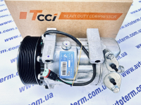 Компресор TCCi QP7H15, 24В, PV8/119 мм, вхід/вихід-вертикальний (O-ring)